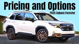 New 2025 Subaru Forester Pricing and Options