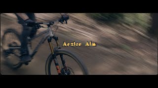 The Boys biking at Arzler Alm Trail Nordkette Innsbruck