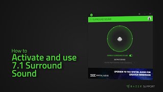 How to activate and use 7 1 Surround Sound
