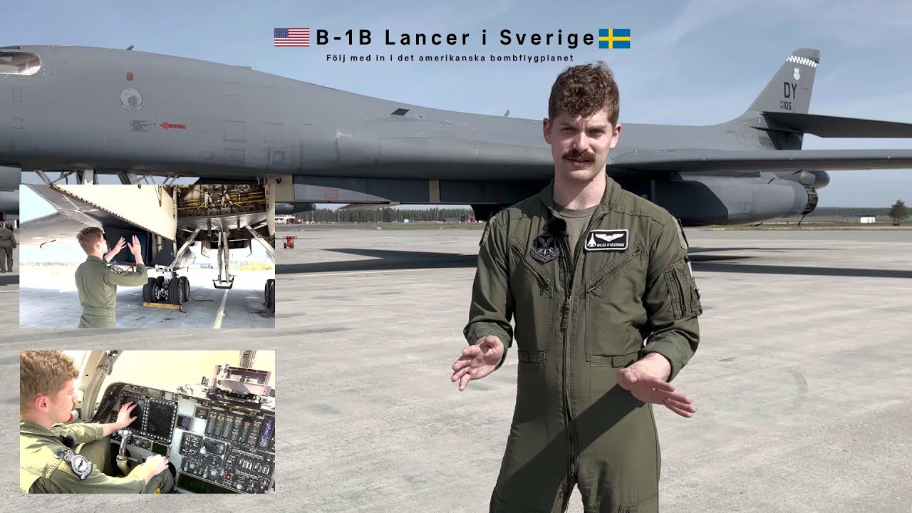 B-1B Lancer I Sverige - Följ Med In I Det Amerikanska Bombflygplanet ...