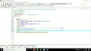 Bisection method in c program 🔥🔥🔥
