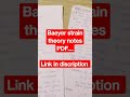 BAEYER STRAIN THEORY📝 NOTES PDF AVAILABLE!! HAND WRITTEN NOTES || LINK IN DISCRIPTION