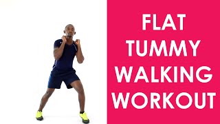 Flat Tummy Walking Workout | Burn Belly Fat Walking Indoors