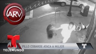 Fuerte forcejeo de un ladrón y una mujer por robarla | Al Rojo Vivo | Telemundo