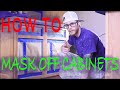 How To Mask Off Cabinet Boxes