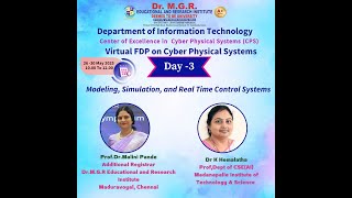 Faculty Development Program (FDP) - Day 3 - Modeling, Simulation, and Real-Time Control Systems