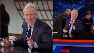 Behind The Scenes After Jon Stewart Sliced Open His Hand On 'Daily Show'