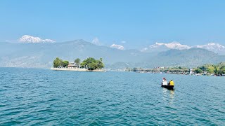 Boating at Fewa Lake | Paddle boat | Phewa Lake | Pokhara Nepal | Sunil Roma Saurya \u0026 Shriyan Dahal