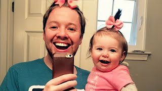 Too Cute and Funny: Dad and Baby's Playtime Shenanigans!