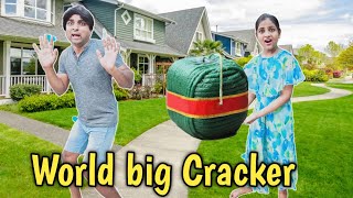 World Big Cracker | comedy video | funny video | Prabhu Sarala lifestyle