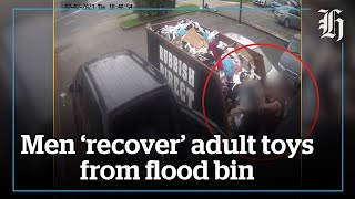 Men ‘recover’ adult toys from flood bin | nzherald.co.nz