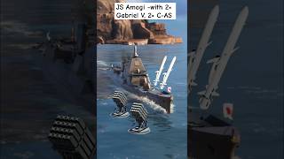 JS Amagi -with 2×Gabriel V ,2× C-AS | Modern warships#Shorts