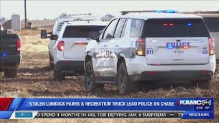 Stolen Lubbock parks and recreation vehicle leads authorities on chase