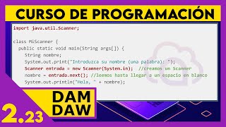 JAVA: Data Entry - Scanner Class ☕ DAM - DAW