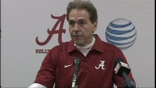 Nick Saban's full presser after losing to Auburn 34-28