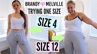 Trying "One Size Fits All" Brandy Melville On TWO BODY SHAPES! | Krazyrayray