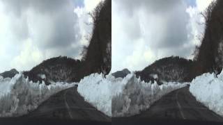 【3D 】車載動画　箱根ターンパイク→湯河原パークウェイ　2/25/2014　Hakone Turnpike, Yugawara Park Way