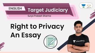 Right To Privacy Essay | Judiciary Exams