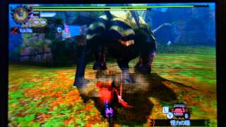 【MH4】Lv100ラージャン 操虫棍ソロ 09'42\