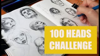 The 100 Heads Drawing Challenge and how you can improve your drawing skills!