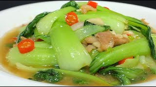 In the beginning of autumn, you should eat more Shanghai green. The chef will teach you the correct