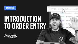 Introduction to Order Entry