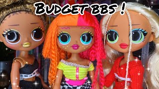 Lol Omg Lounge Dolls!!! Budget Royal Bee, Neonlicious, & Swag Reciew !