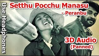 Setthu Pocchu Manasu | 3D Binaural Panning - Peranbu | Ram | Mammootty | Yuvan Shankar Raja