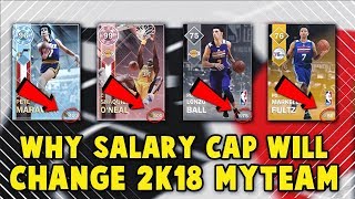 WHY THE NEW SALARY CAP GAME MODE WILL CHANGE THE WAY WE PLAY NBA 2K18 MyTEAM.......