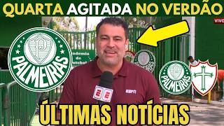 QUARTA AGITADA NO VERDÃO! AS ÚLTIMAS INFORMAÇÕES DO PALMEIRAS! PALMEIRAS X PORTUGUESA