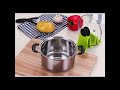 Panci Set Tutup Kaca DUO COMBO Stainless Steel Cookware 2pcs Alat Masak