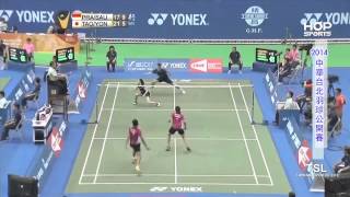 20140718TAIPEI OPEN QF XD峠畑亮太+米元小春(日)vs艾費安+安妮莎(印尼)