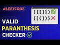 Valid paranthesis checker | Valid brackets |  JavaScript | Leetcode 20