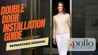 How to Install Apollo Retractable Screen Doors for Double French Doors #retractablescreens