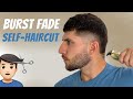 Burst Fade w/ 2 Line Design Self-Haircut Tutorial | How To Cut Your Own Hair