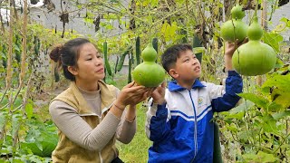 Phuong and her son's traditional pumpkin jam recipe after her husband was away