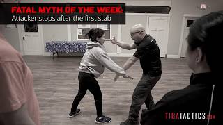 Death By Martial Arts Myth: Attacker Stops After First Stab