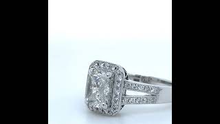 14ct White Gold Diamond Ring Set 1.48ct