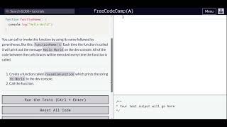 Lesson 49 | Basic JavaScript | Write Reusable JavaScript with Functions