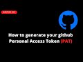 How to generate your GitHub Token