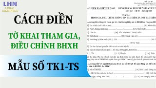 Cách ghi mẫu tờ khai tham gia bhxh TK1-TS MỚI NHẤT