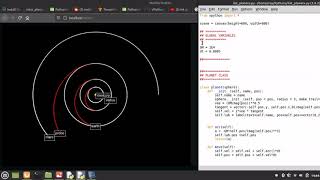 Solar System using Object Oriented Python