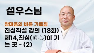 설우스님 - 진심직설 강의 (18회). 제14,진심(眞心)이 가는 곳 - (2)