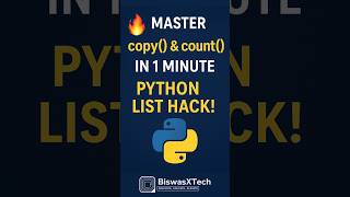🔥 Master copy() & count() in 1 Minute — Python List Hack!