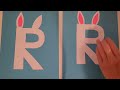 the letter r craft rabbit craft alphabet crafts