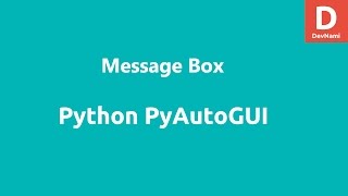 Python PyAutoGui Message Boxes