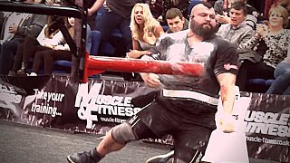 Eddie HALL Collapses during CONAN's WHEEL