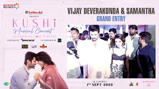 Vijay Deverakonda & Samantha Grand Entry | KUSHI Musical Concert | Hesham Abdul Wahab | Sid Sriram