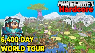 WORLD TOUR for my 3 year old Hardcore Minecraft 1.20 Survival World