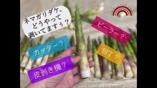 根曲がり竹、どうやって剥くのが早くて簡単？